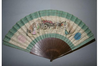 Death of the Clergy, giant revolutionary fan, 1789