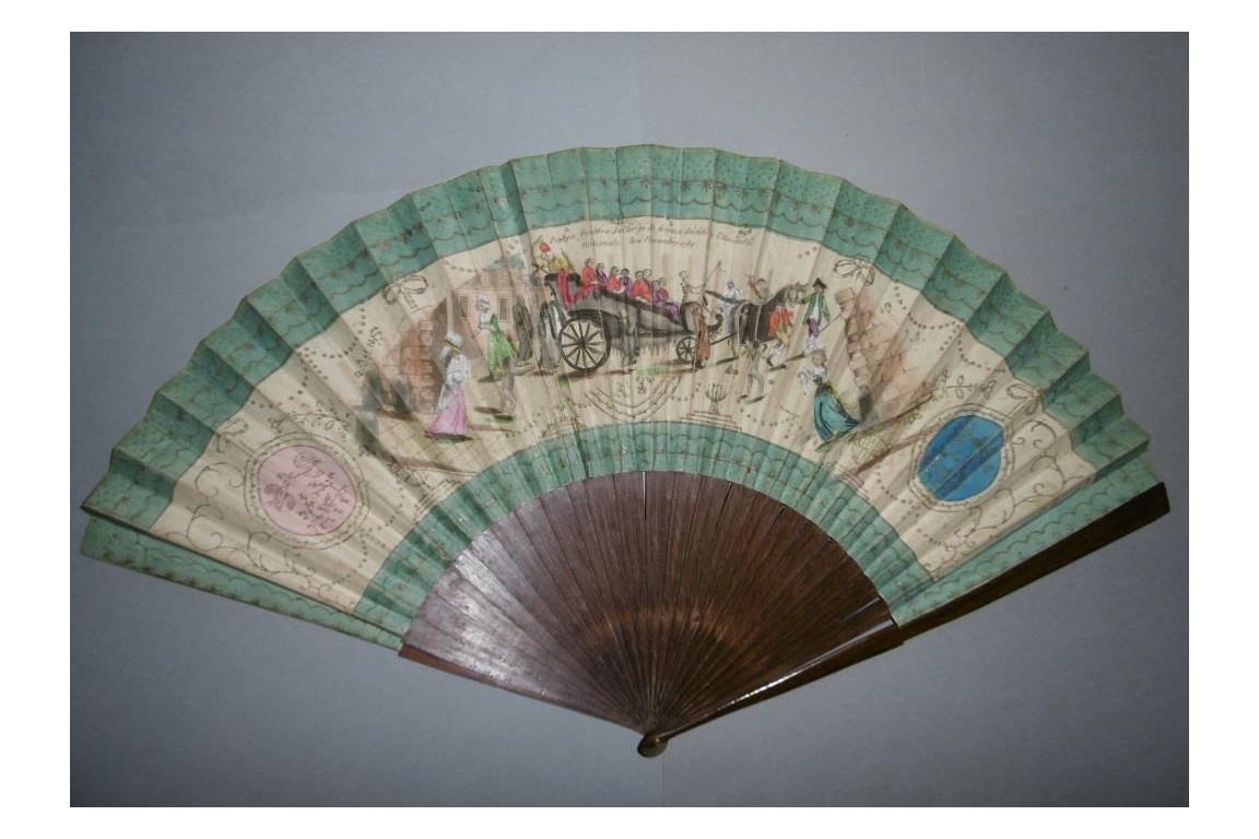 Death of the Clergy, giant revolutionary fan, 1789