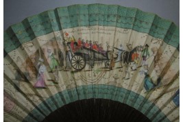 Death of the Clergy, giant revolutionary fan, 1789