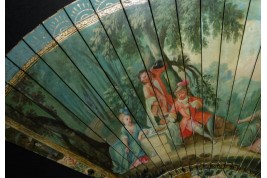 Collation galante, éventail vers 1720-30