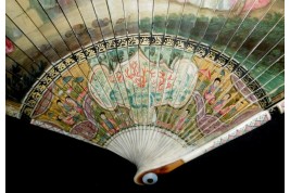 Collation galante, éventail vers 1720-30