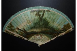 Collation galante, éventail vers 1720-30