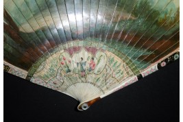 Collation galante, éventail vers 1720-30