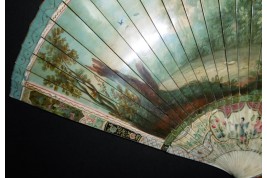 Collation galante, éventail vers 1720-30