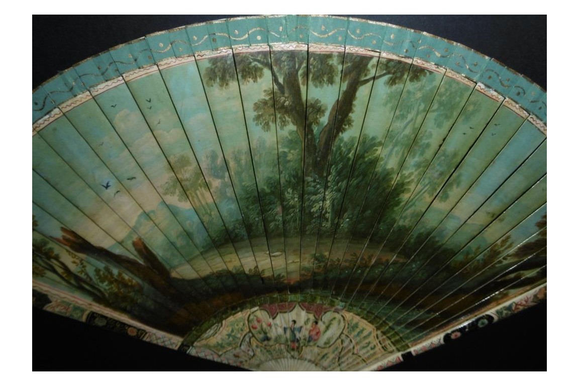 Collation galante, éventail vers 1720-30