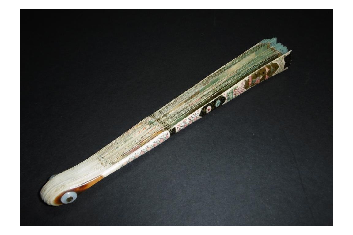 Collation galante, éventail vers 1720-30