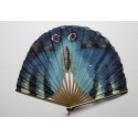 Blue butterfly, early 20th century fan