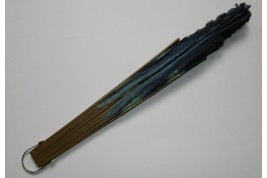 Blue butterfly, early 20th century fan