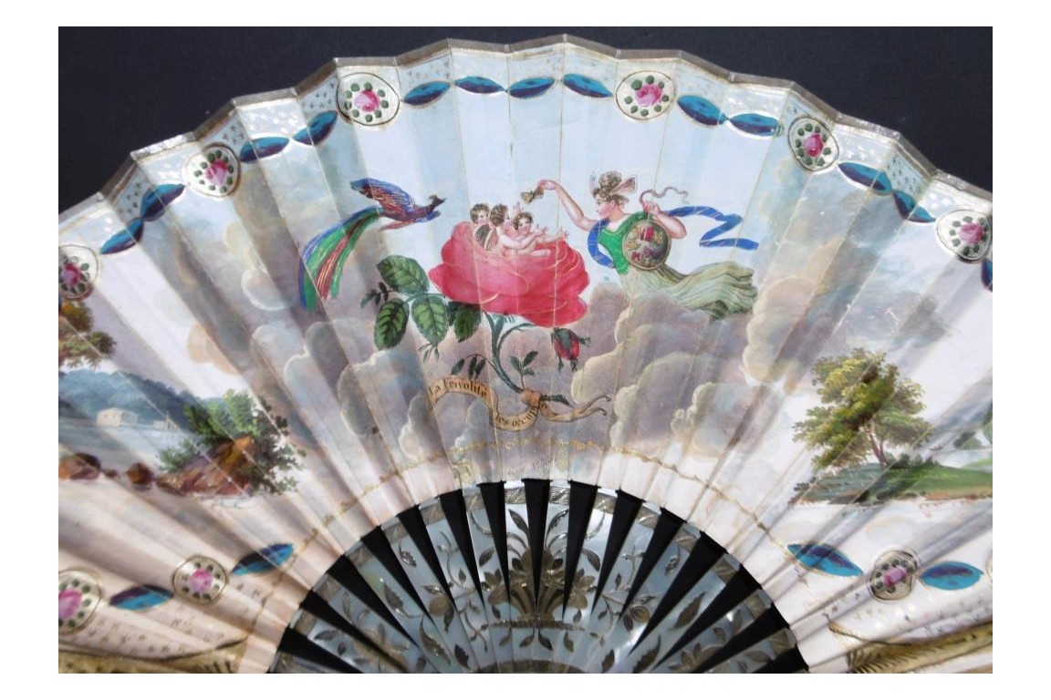 Frivolity, fan circa 1820-25