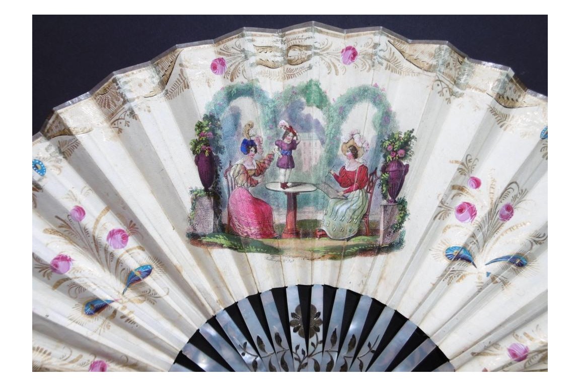 Frivolity, fan circa 1820-25