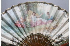 Nymph of love, fan by Neiter and Kees, circa 1900