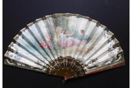 Nymph of love, fan by Neiter and Kees, circa 1900