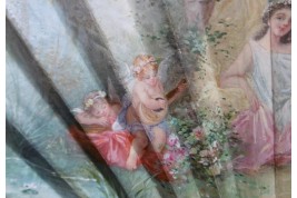 Nymph of love, fan by Neiter and Kees, circa 1900