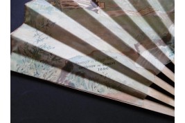 Fan Souvenir du village Suisse, Swiss exhibition 1896
