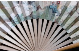 Fan Souvenir du village Suisse, Swiss exhibition 1896