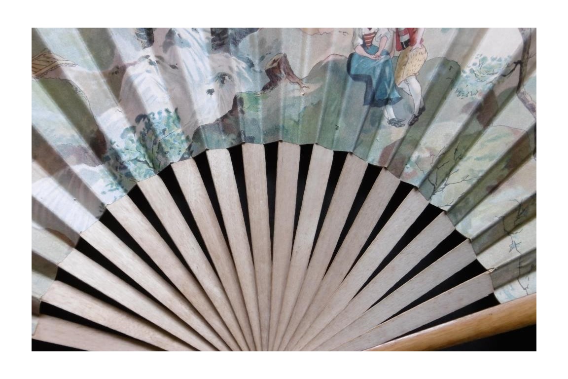 Fan Souvenir du village Suisse, Swiss exhibition 1896