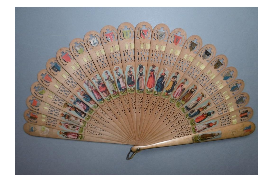 Swiss cantons, fan circa 1860