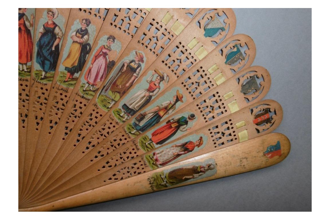 Swiss cantons, fan circa 1860