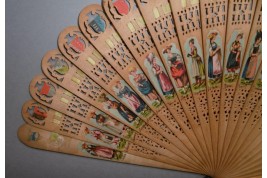 Swiss cantons, fan circa 1860