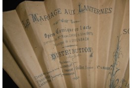 Éventail programme de théâtre, 3 Mai 1890