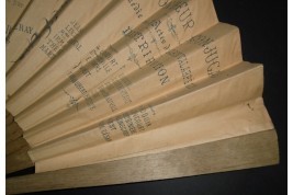 Éventail programme de théâtre, 3 Mai 1890