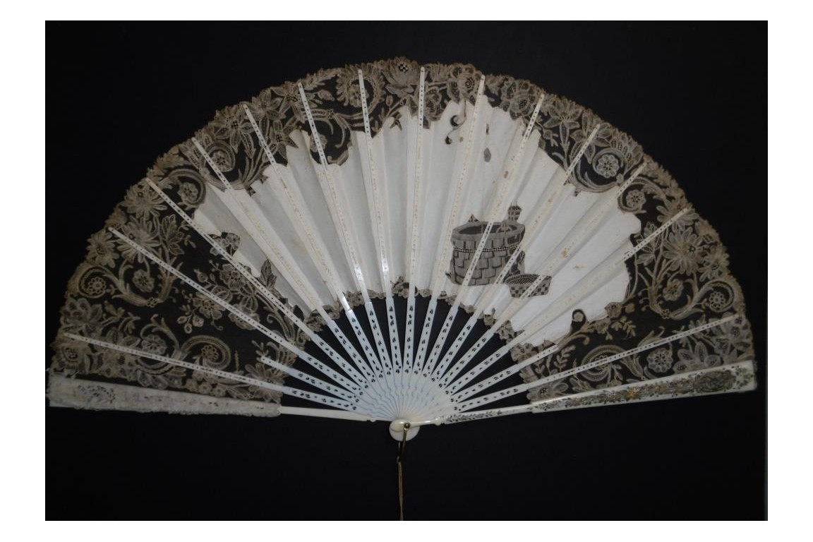 The well of love, fan circa 1885-90