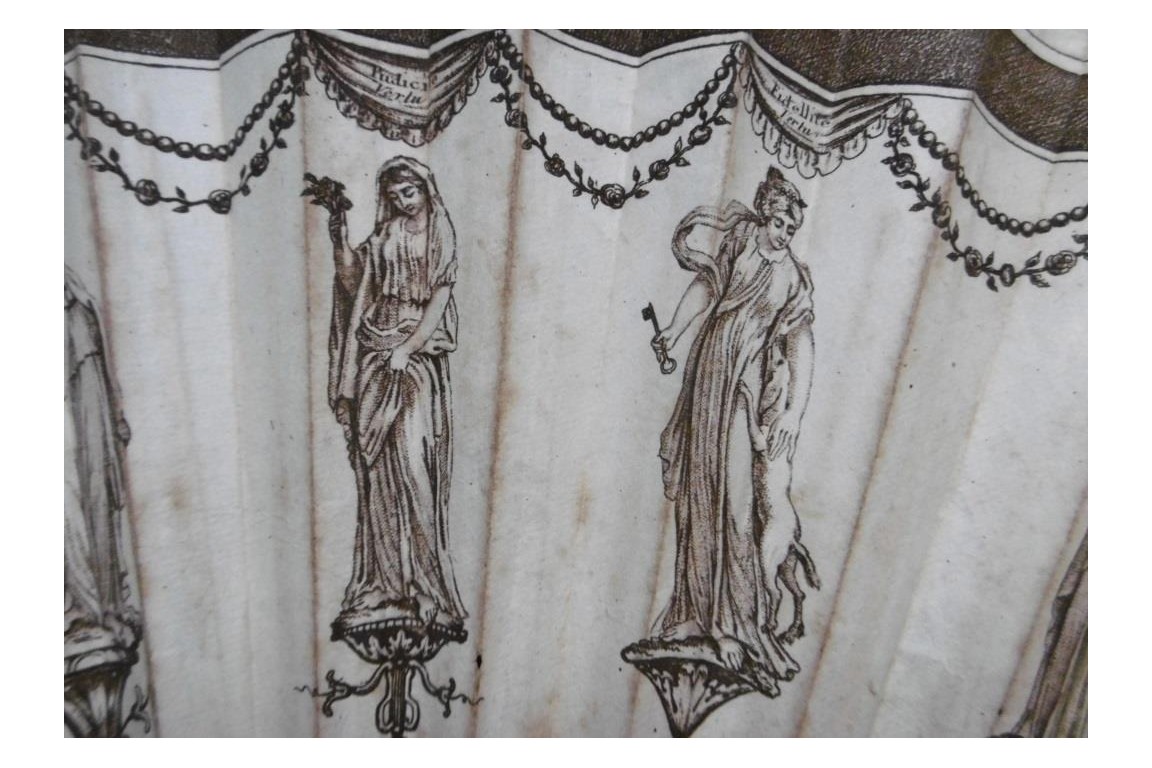 Neo-classical vices and virtues , game fan circa 1790-95