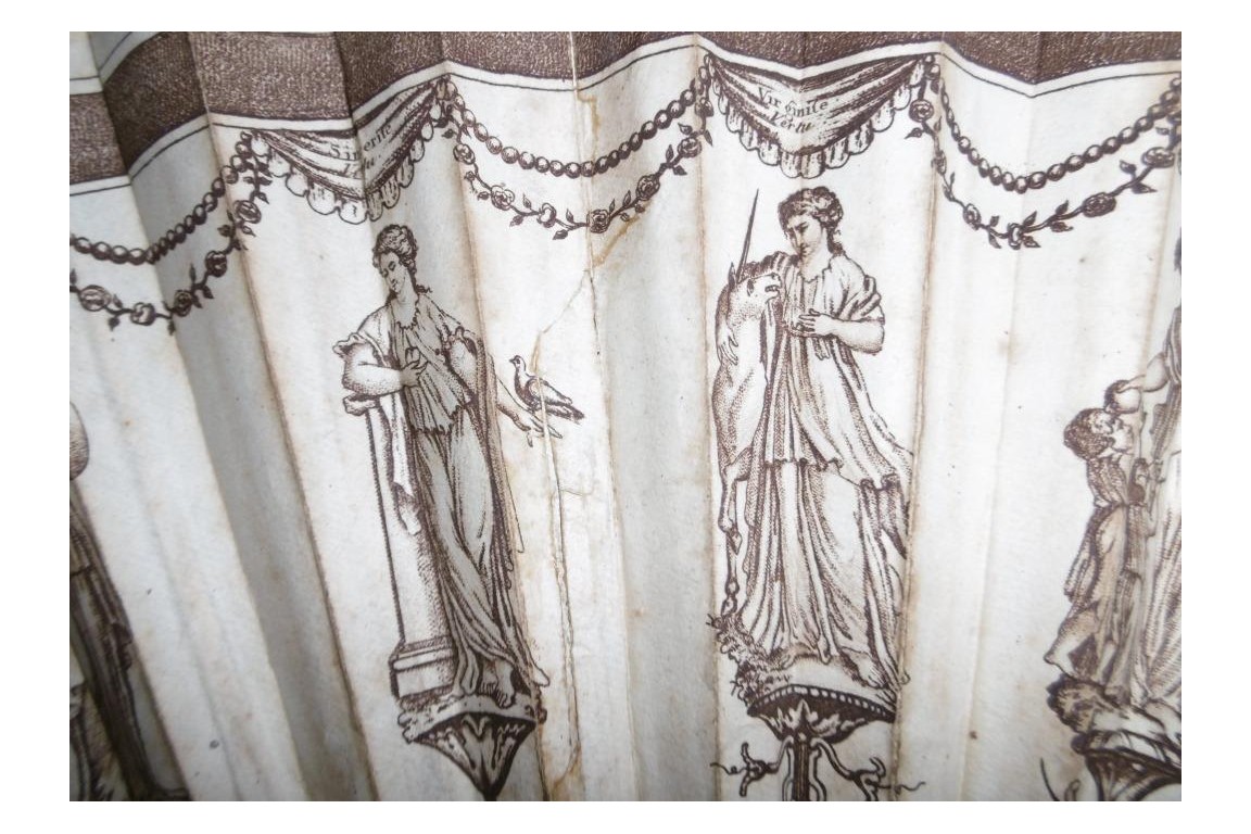 Neo-classical vices and virtues , game fan circa 1790-95