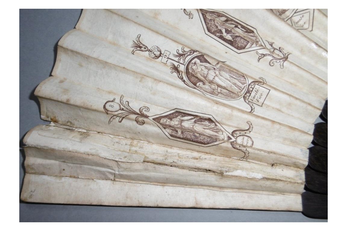 Neo-classical vices and virtues , game fan circa 1790-95