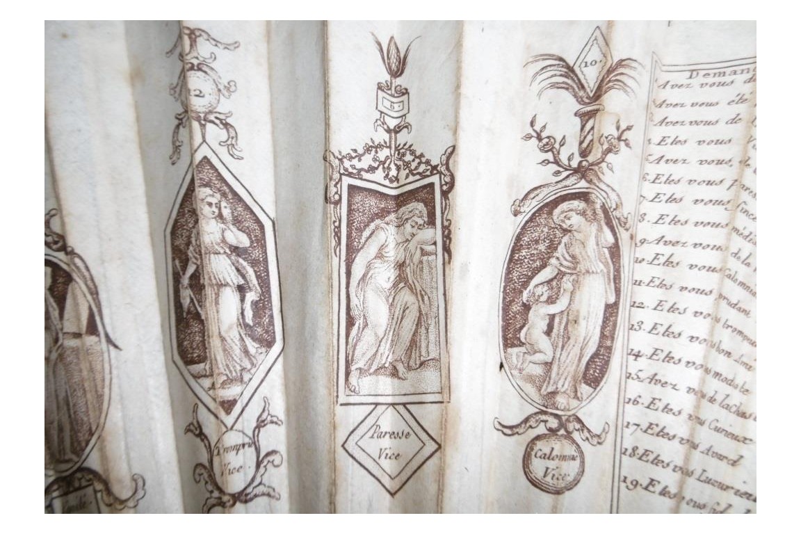 Neo-classical vices and virtues , game fan circa 1790-95