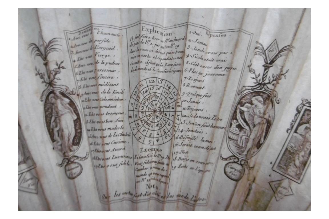 Neo-classical vices and virtues , game fan circa 1790-95
