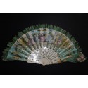 Fan with bouquet, circa 1855