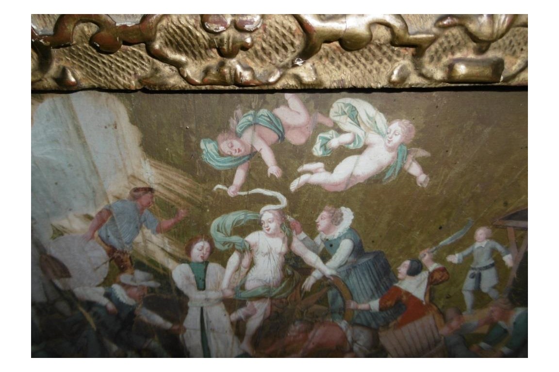The wheel of fortune, fan leave, late 17th century