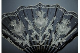 Thistles, Duvelleroy fan, circa 1900