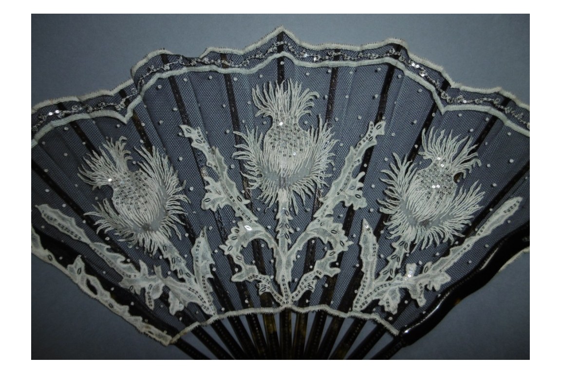 Thistles, Duvelleroy fan, circa 1900