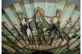 Les traités de Tilsit ou l'Ode pour Napoléon, éventail vers 1807