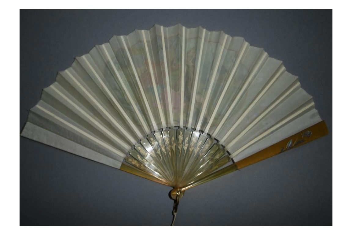 Daughters of the forest, fan by Gaston de Vinck, 1902