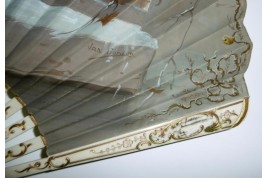 Christmas cats, fan by Van Gaden and Duvelleroy circa 1900