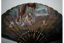 Flora and Zephyr, fan in the tate of Cotelle, circa 1690