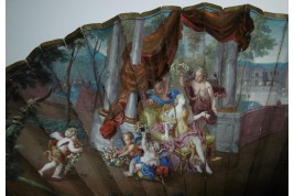 Flora and Zephyr, fan in the tate of Cotelle, circa 1690