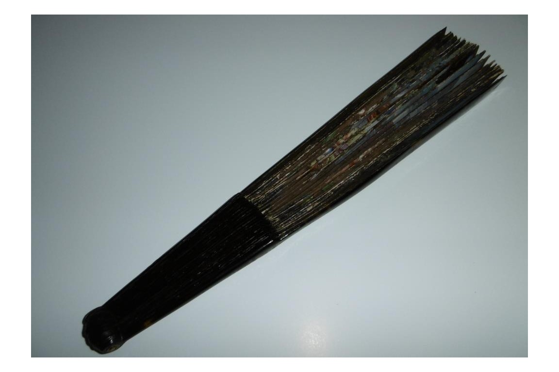 Flore couronnée par Zéphyr, éventail dans le goût de Cotelle, vers 1690
