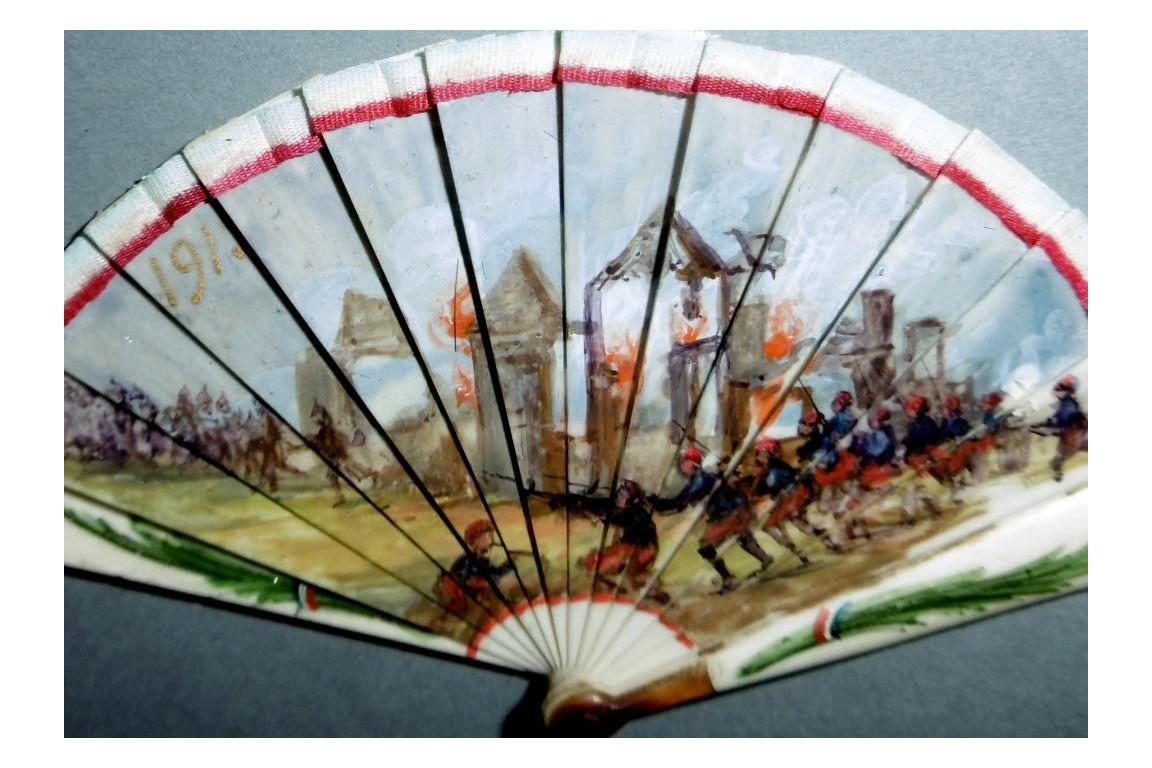 The artillerymen, 1WW miniature fan