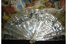 Wedding and festivities, fan by Mejanel, late 19th century