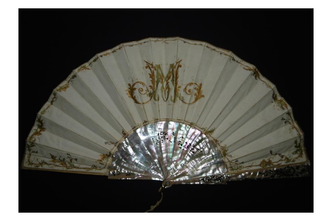 Wedding and festivities, fan by Mejanel, late 19th century