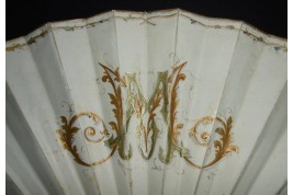 Wedding and festivities, fan by Mejanel, late 19th century