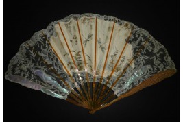 Dragonfly woman, fan by Lasellaz and Rodien circa 1900