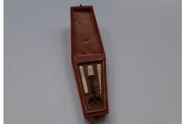 Miniature or doll sewing necessaire, 19th century