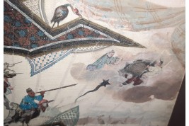 Comète de Halley, feuille d'éventail XVIIIème