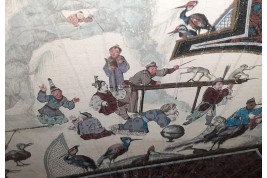 Comète de Halley, feuille d'éventail XVIIIème