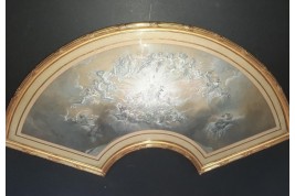 Day and night muses, fans by Alexandre Soldé, 19th century